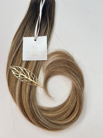 Nalaya hair extension van Excellent Amore kleur blond mix