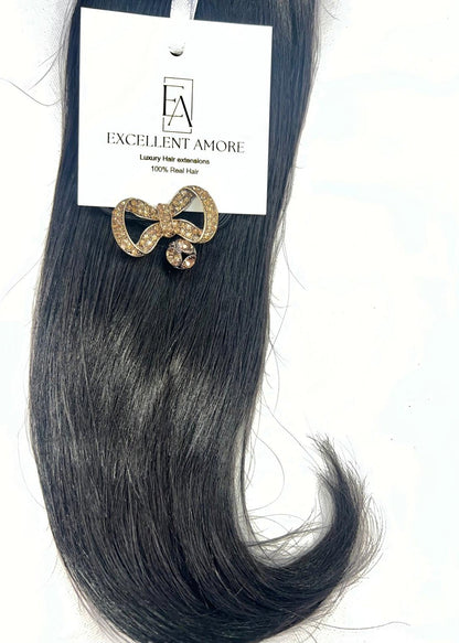 Hair extension van Excellent Amore kleur zwart