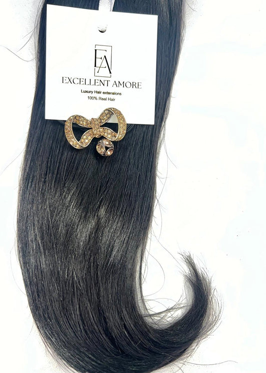 Hair extension van Excellent Amore kleur zwart