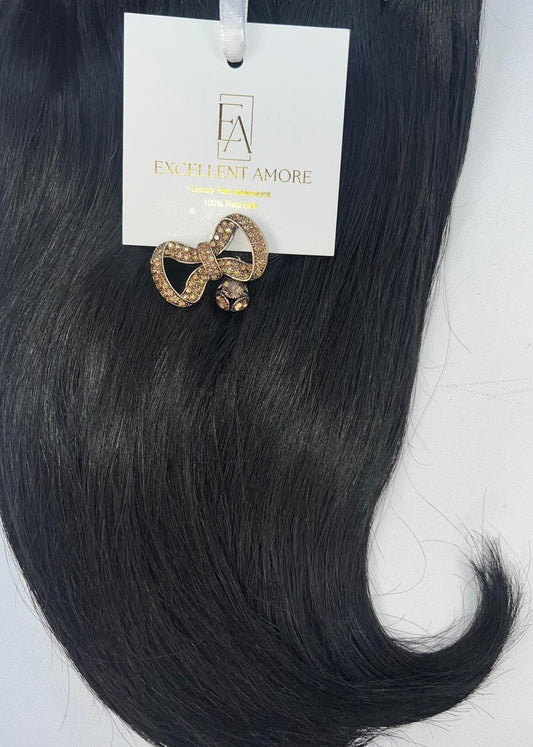 Dalila hair extension van Excellent Amore kleur zwart